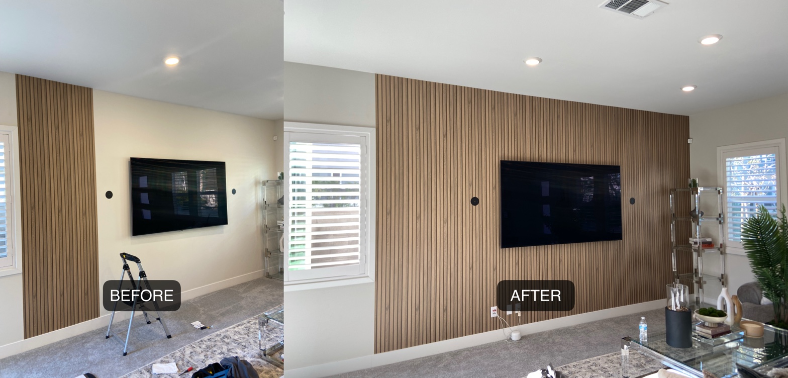Accent slat wall